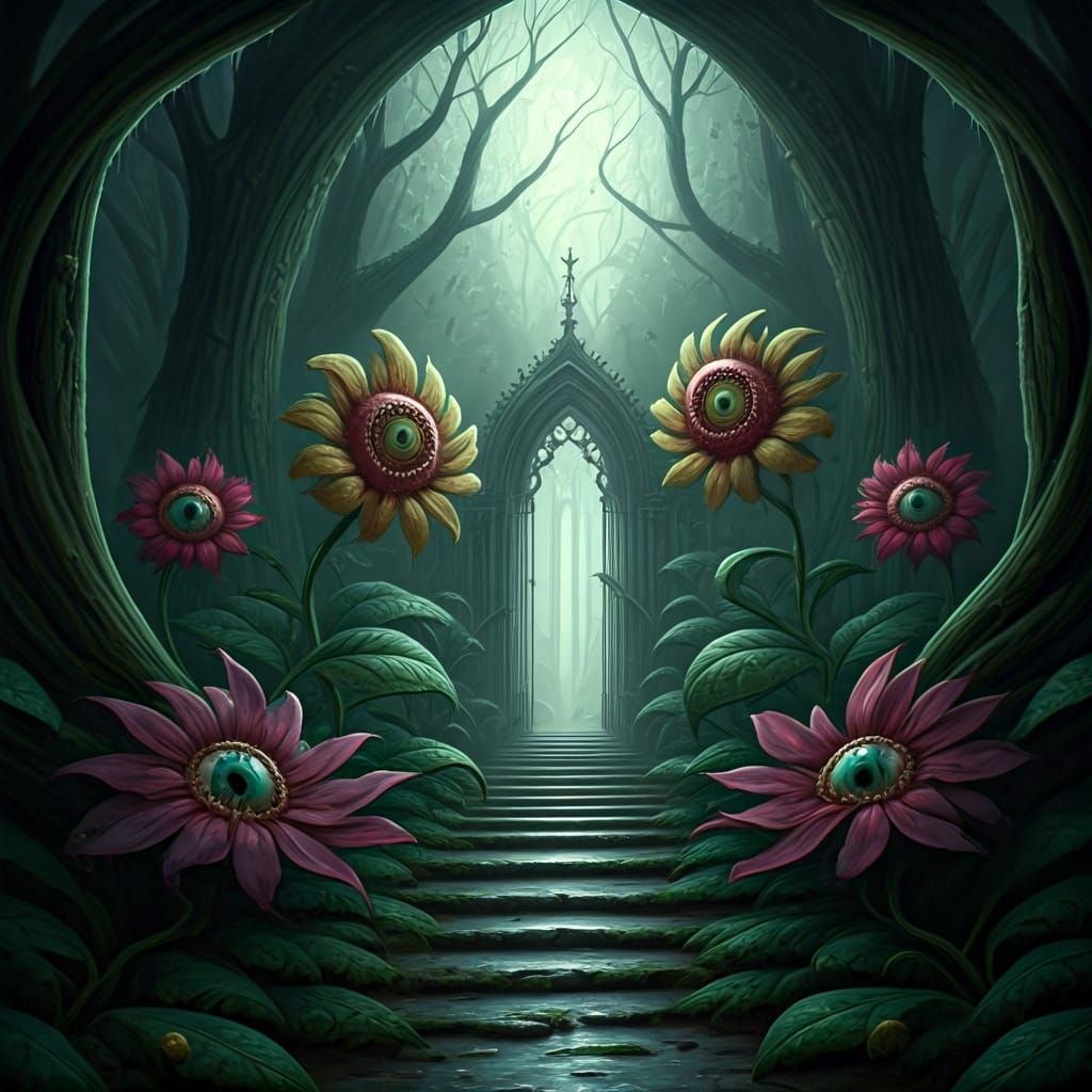 Grotesque Garden of Biomechanical Horrors