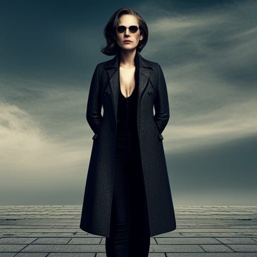 Cinematic Female Mafia Boss in Detailed Digital Painting