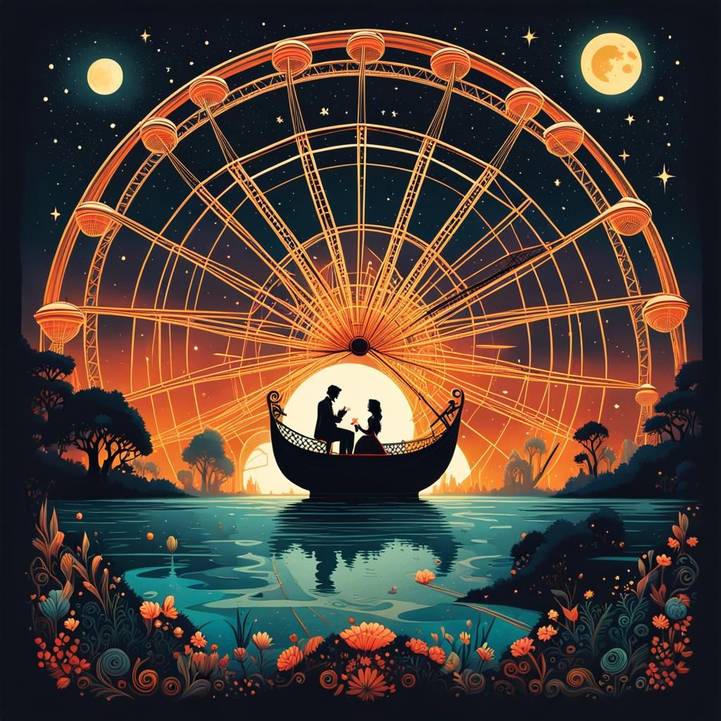 Magical Theme Park Proposal in Silhouette