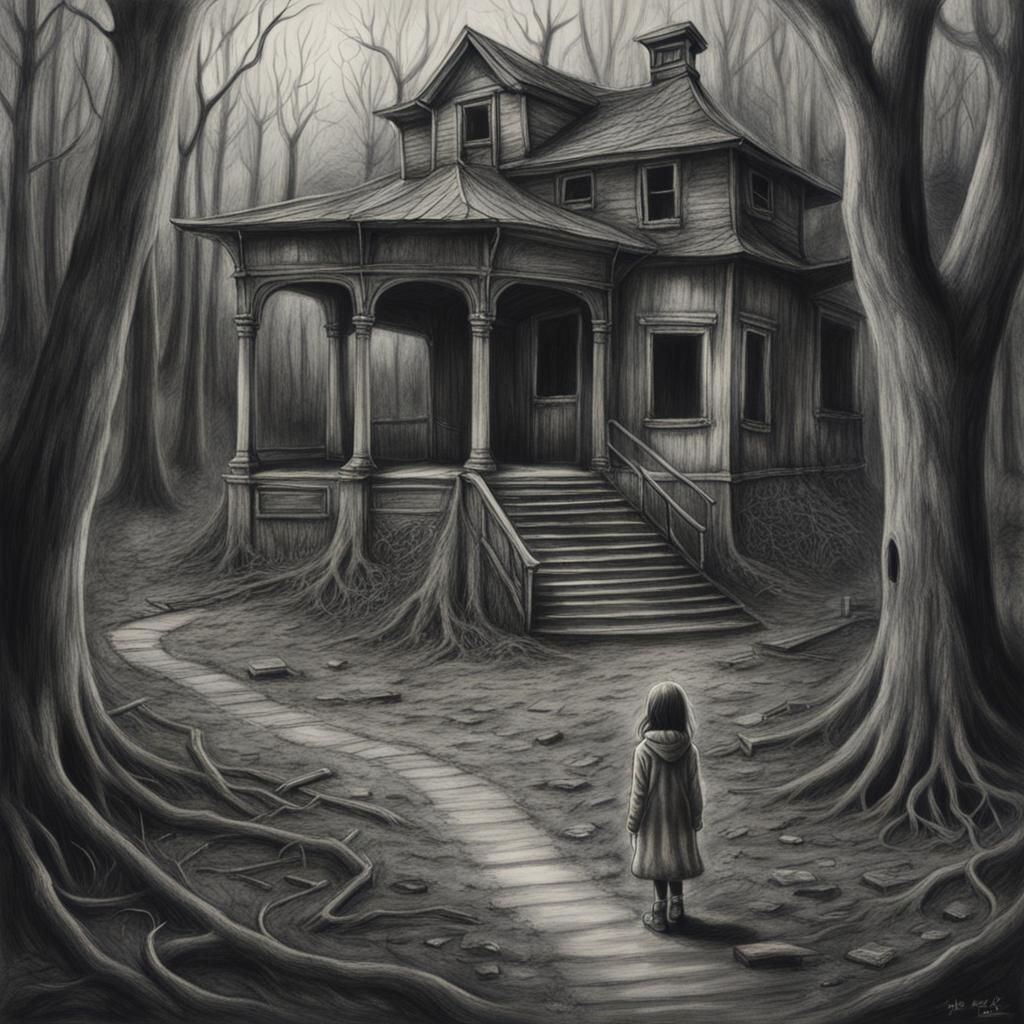 Girl Lost in Spooky Abandoned Amusement Park