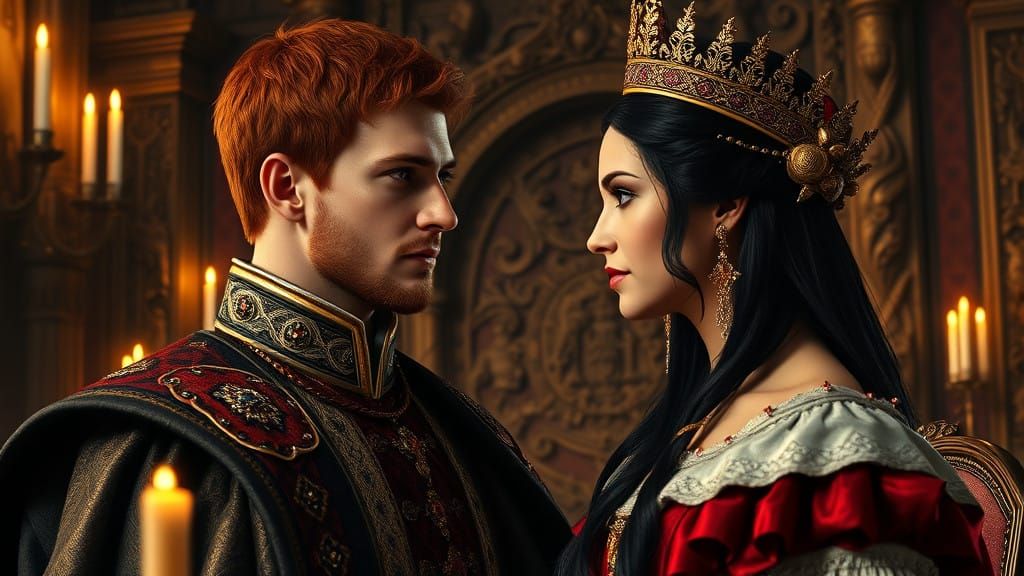 King Henry VIII Confronts Queen Catherine of England in Opul...