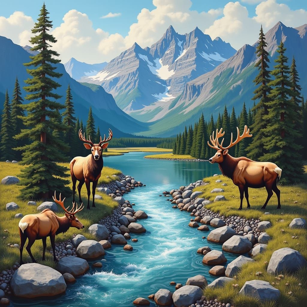 Jasper National Park: A Masterpiece Landscape Collage