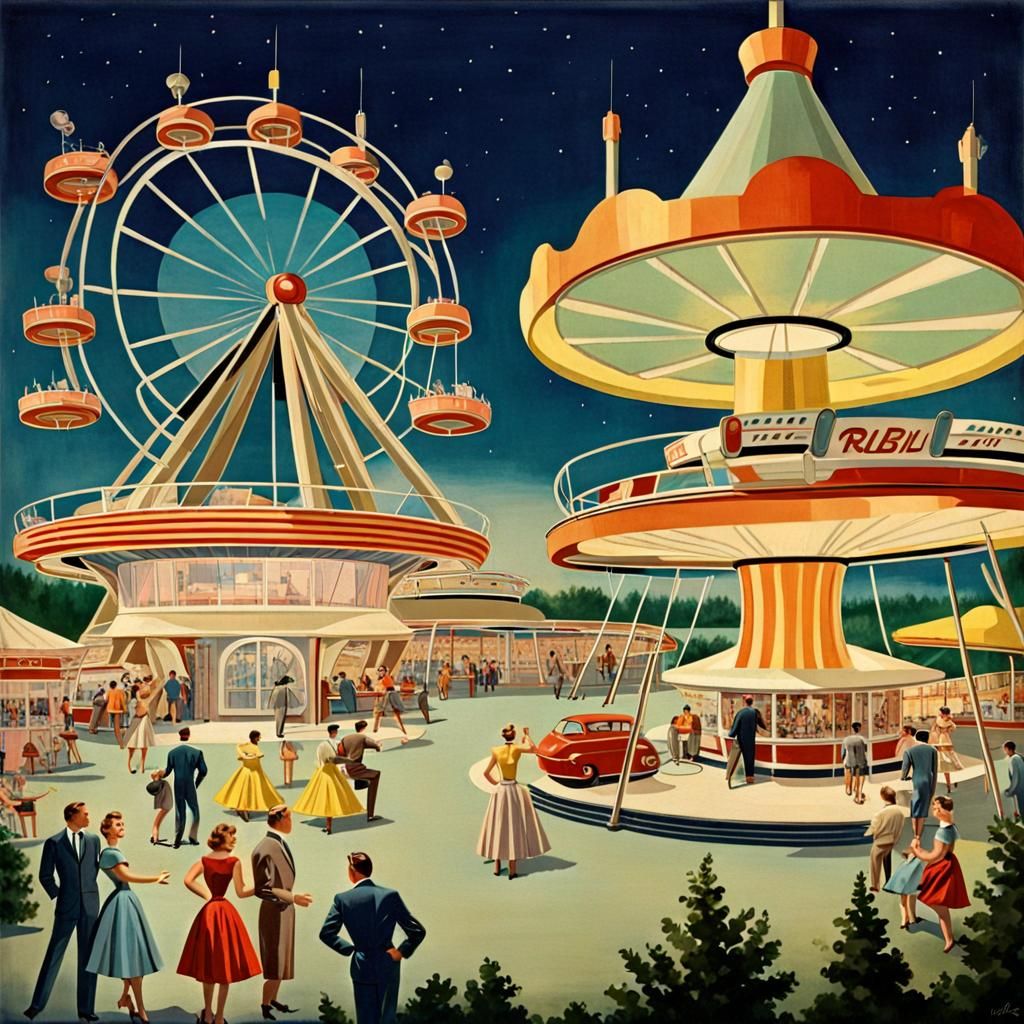 1950s Sci-Fi Theme Park: World of Tomorrow