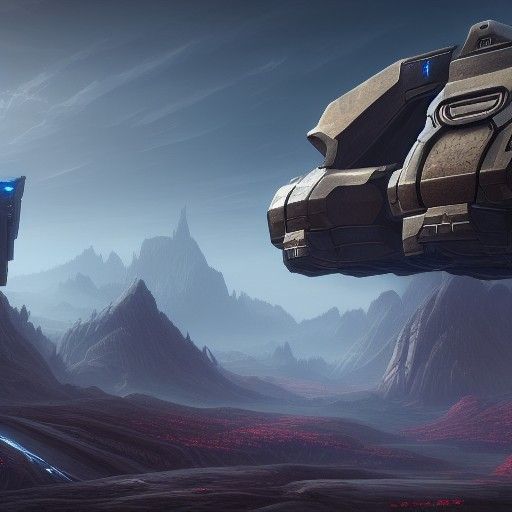 Fantastical Halo in Detailed Matte Painting Style