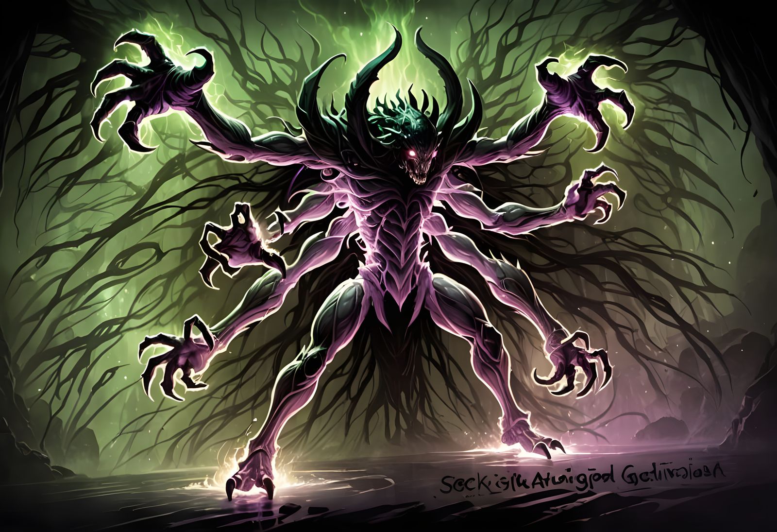 Sketch of a Multiarm Monster