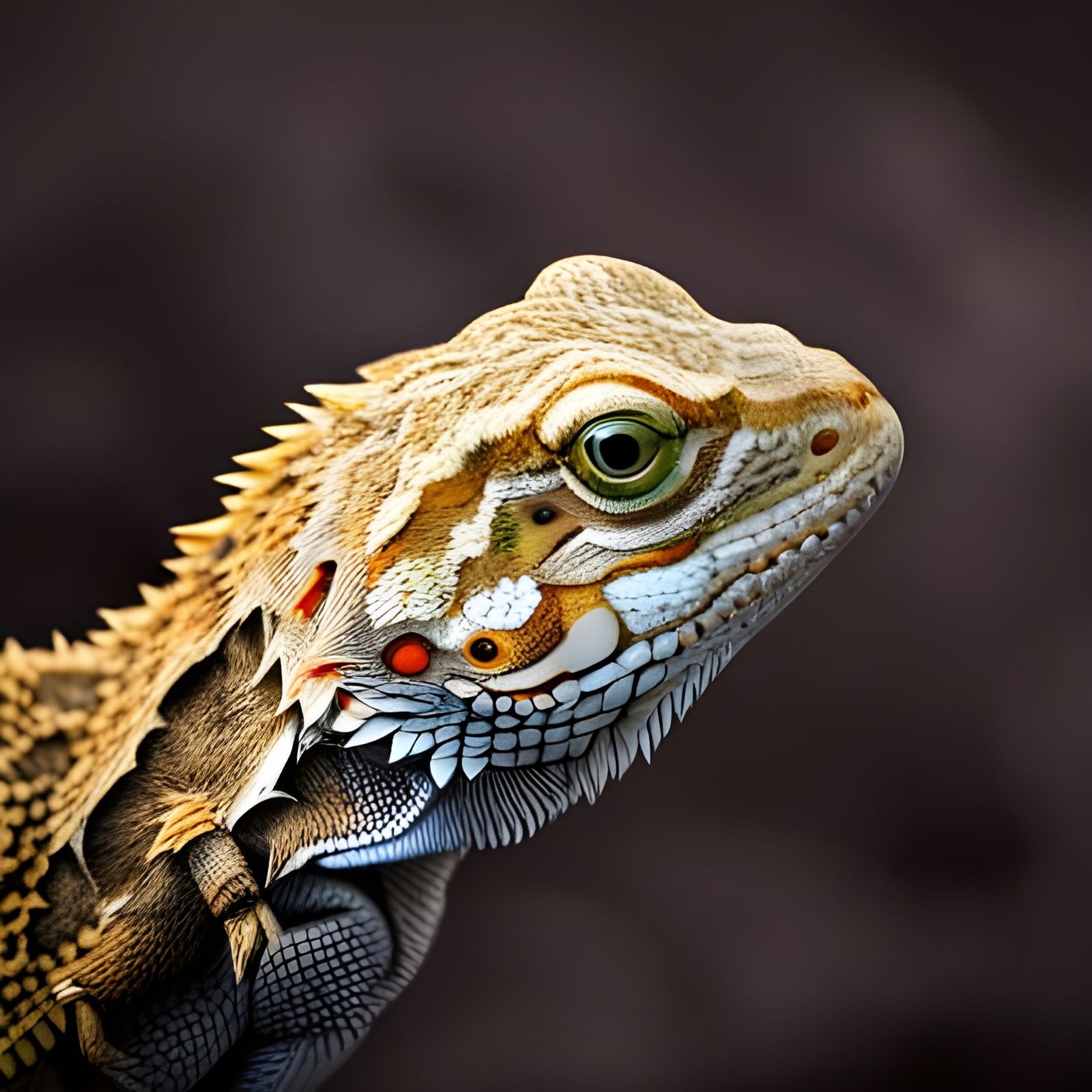 Hyperrealistic Bearded Dragon in High Definition