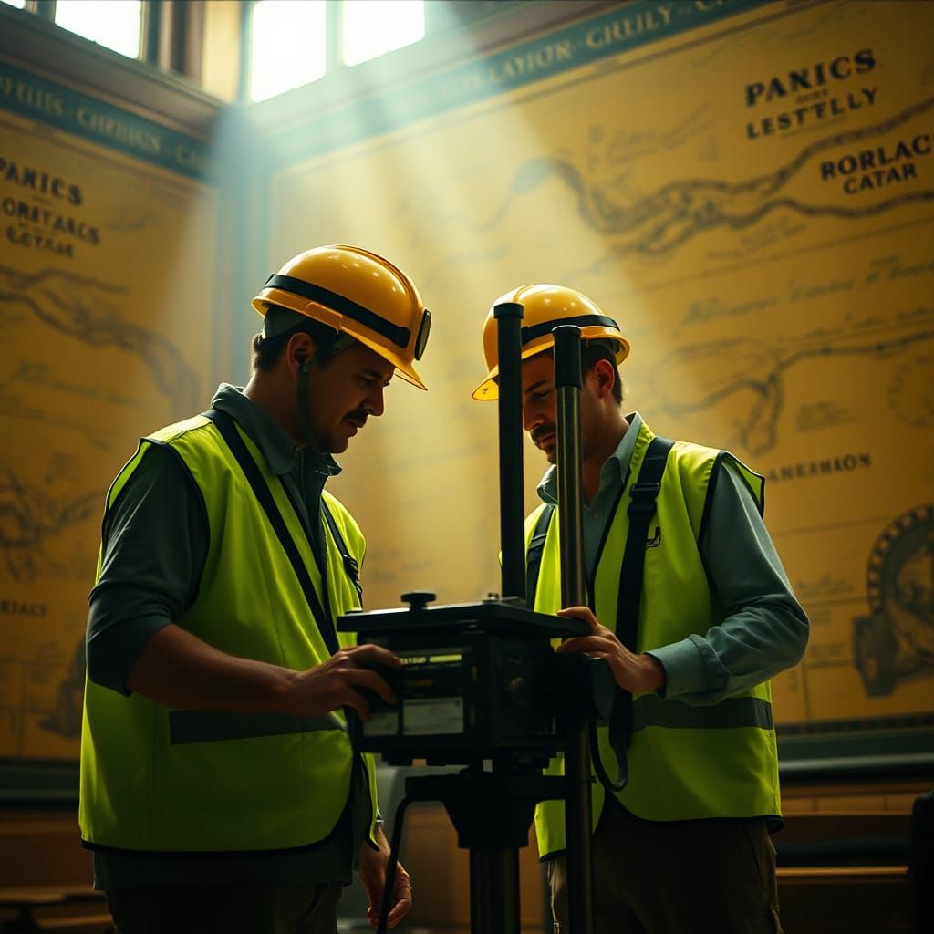 Geologists Core Drilling in Renaissance Hall