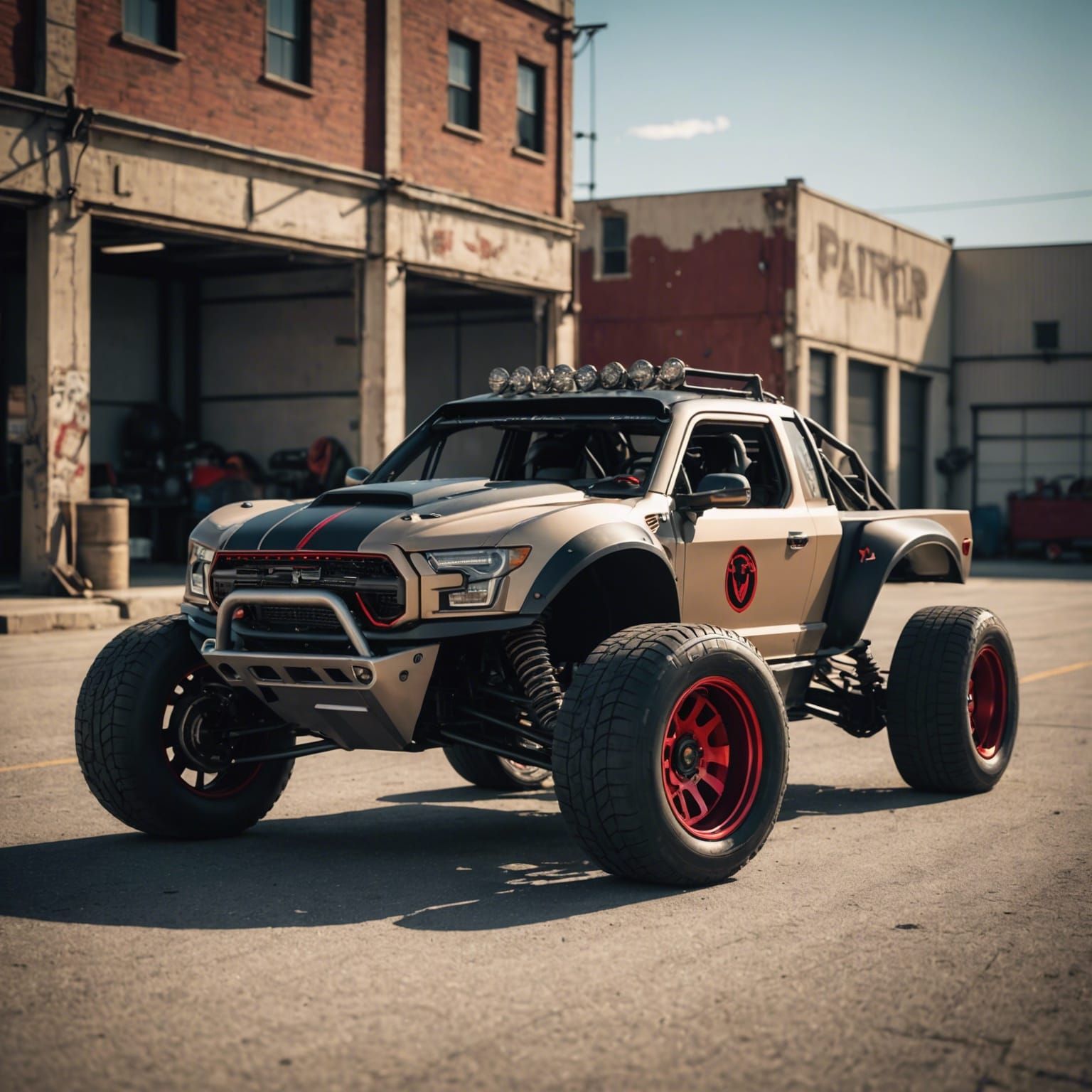 Mecha-Inspired Rat Rod Wagon in Cinematic Lighting
