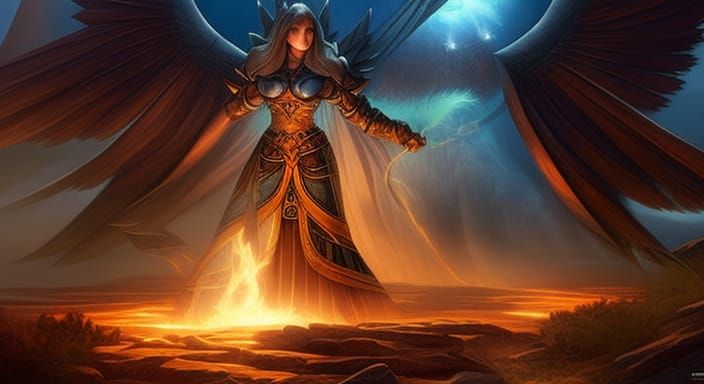Serra Angel Magic The Gathering Illustration