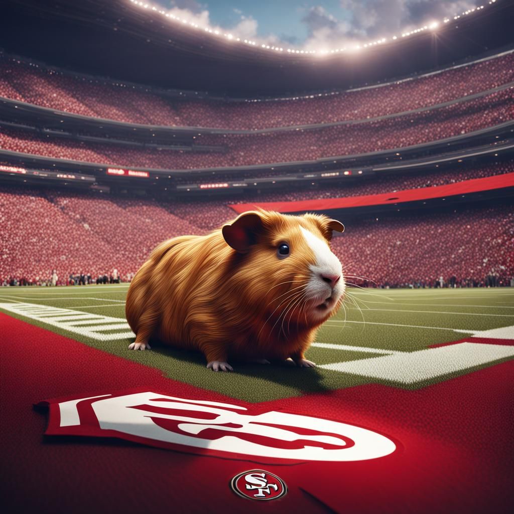 49ers Guinea Pig: Detailed Matte Painting