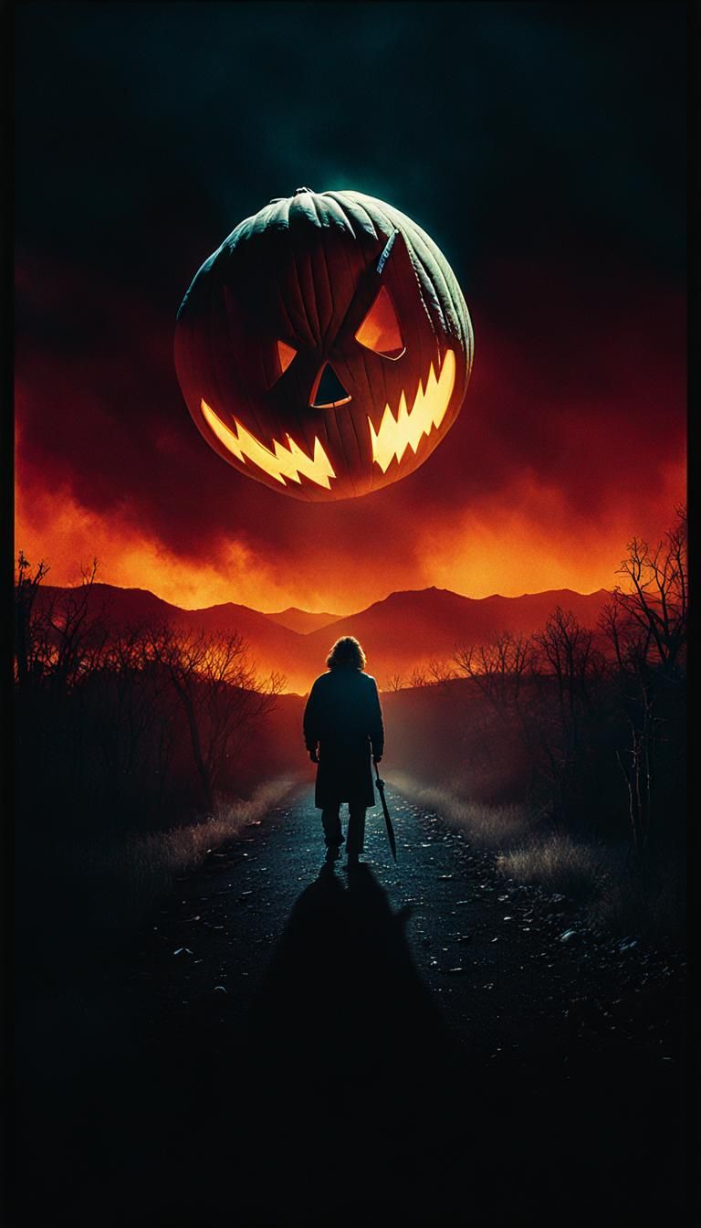 Cinematic Michael Myers Film Still