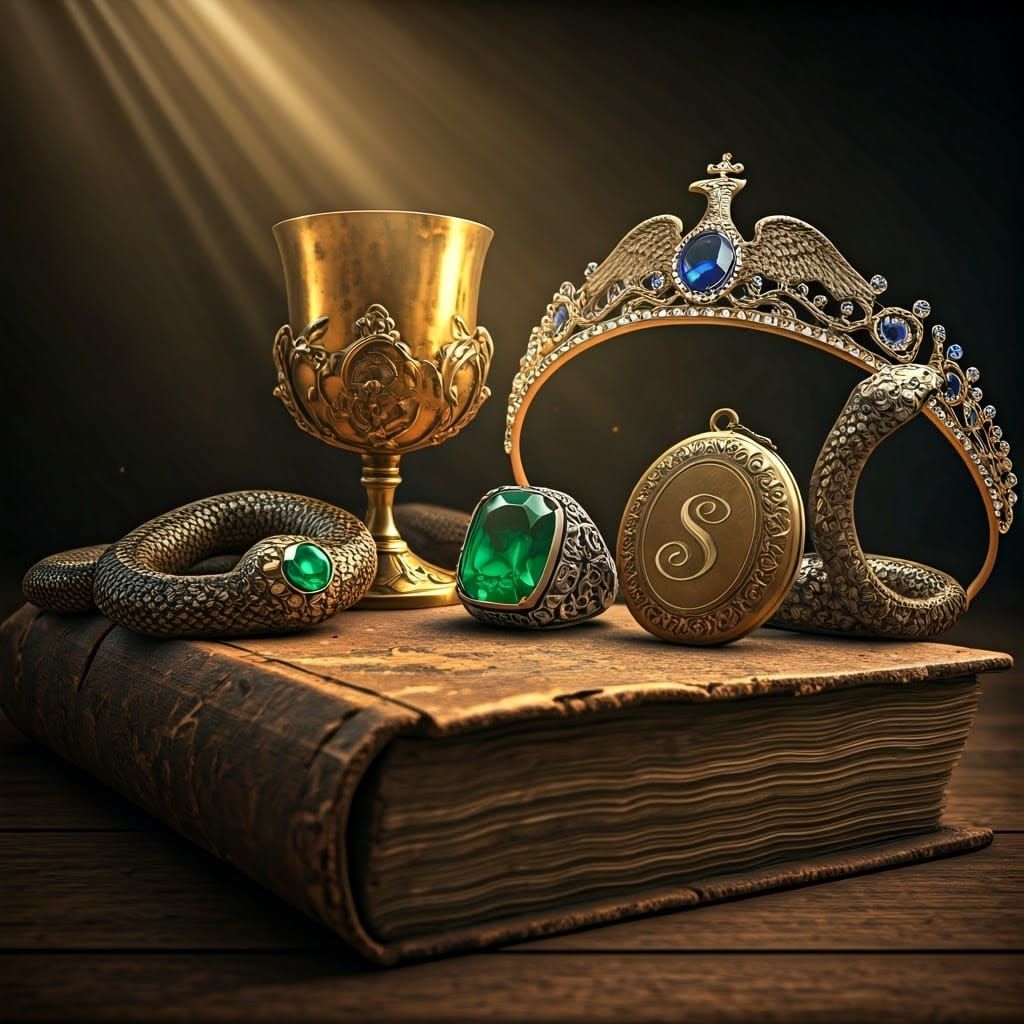 Magical Artifacts Collection in Dramatic Lighting