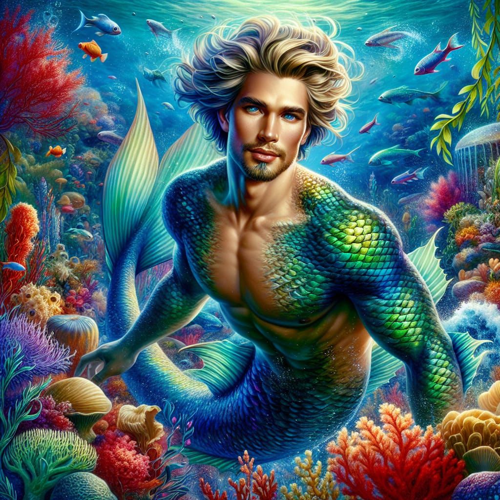 Merman of the Vibrant Depths