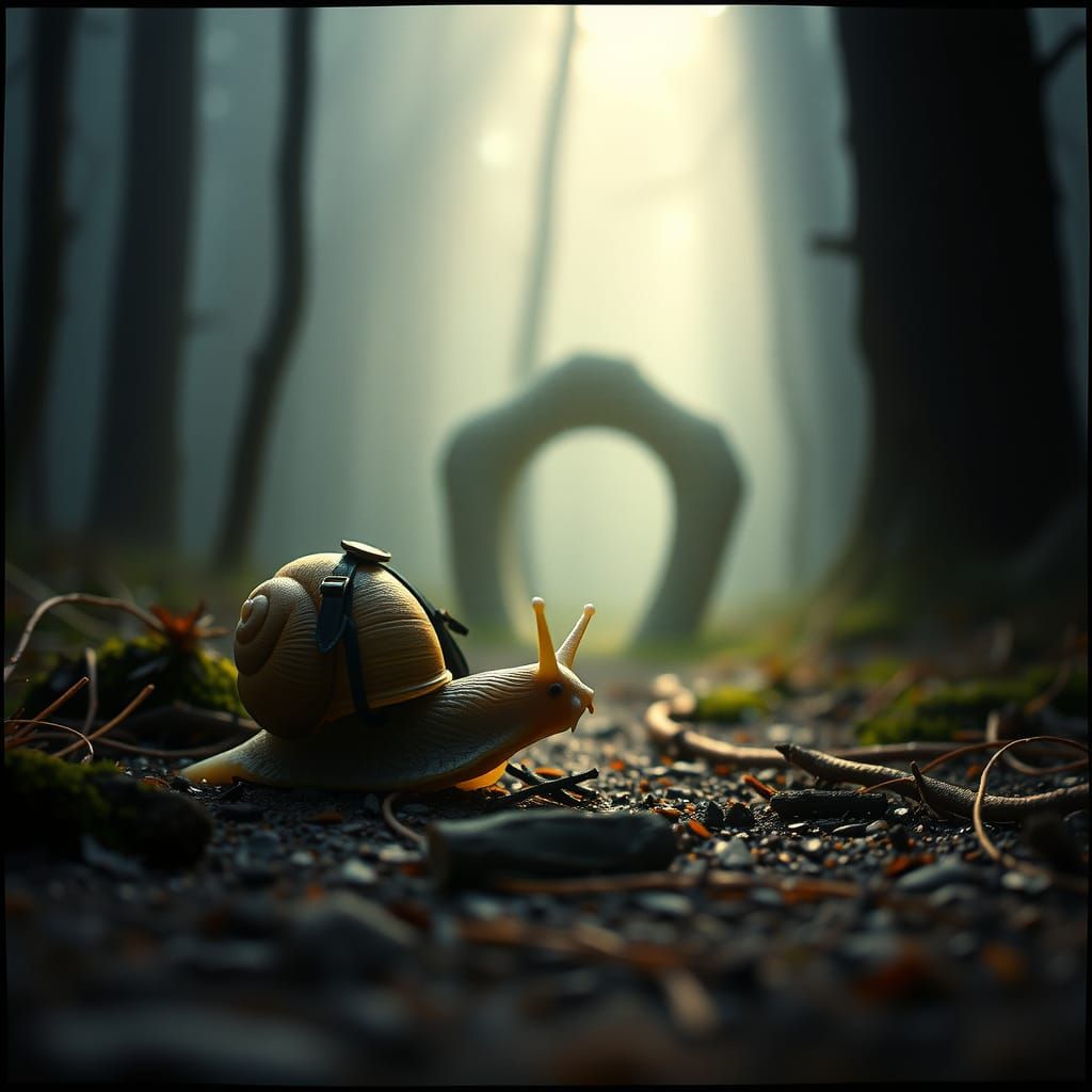 Snail Discovering Interdimensional Portal, Cinematic Film St...