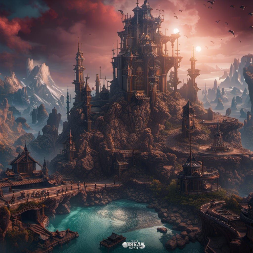 Apocalyptic Landscape in Detailed Matte Painting Style
