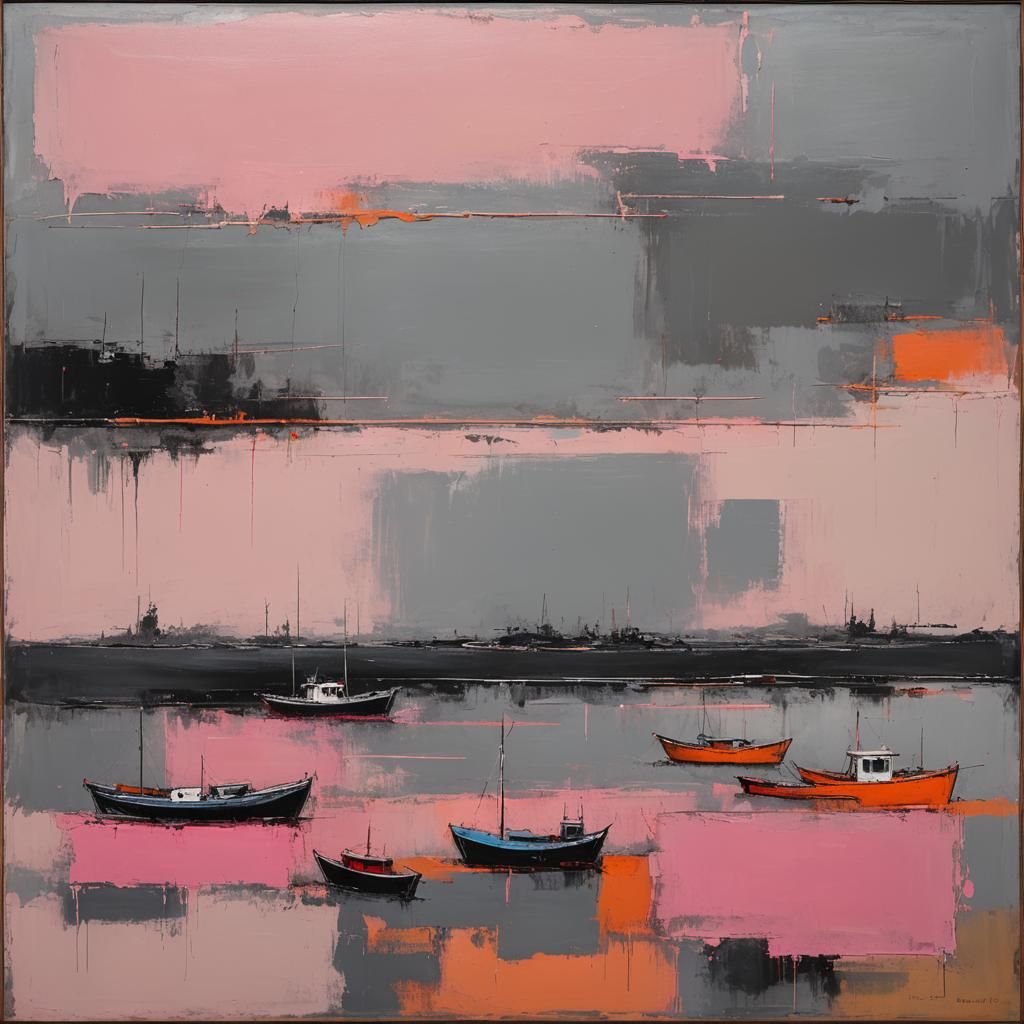 Abstract Landscape in Rothko Color Field Style