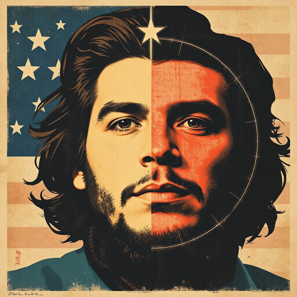 Che Guevara's Past and Future in Cosmic Art