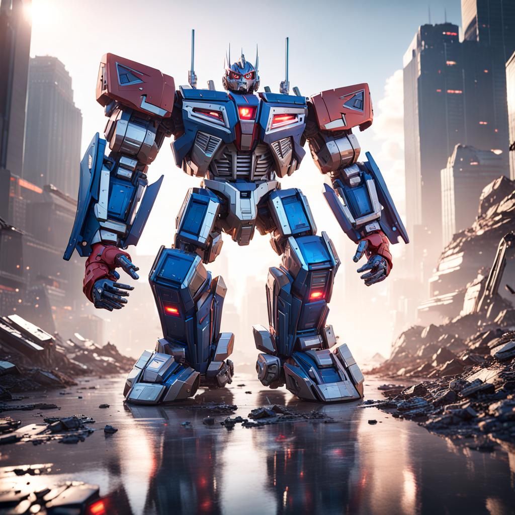 Voltron Battles Optimus Prime: Epic Sci-Fi Showdown