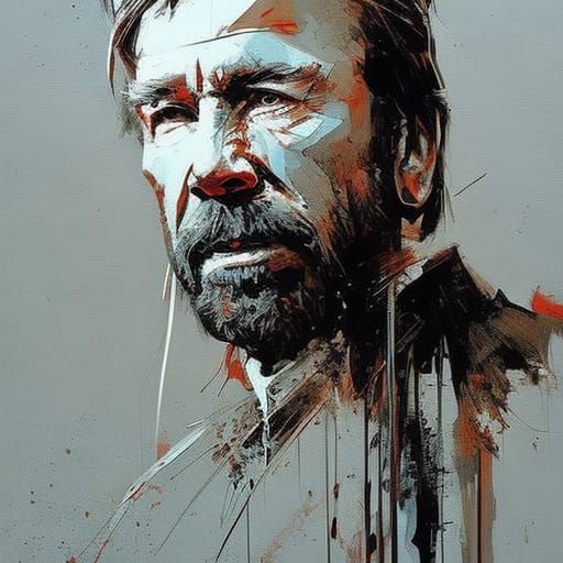 Textured Speedpaint Portrait with Brush Strokes