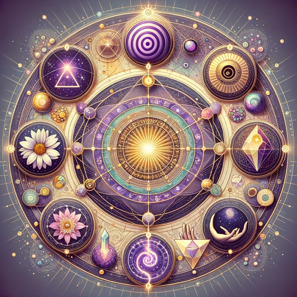 Sacred Geometry Cosmic Consciousness Art