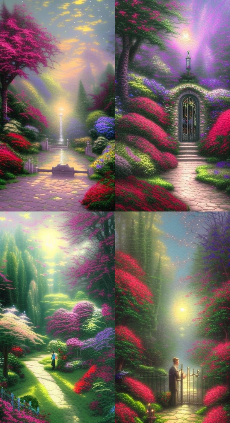 Ethereal Moonlight Serenade at the Gate