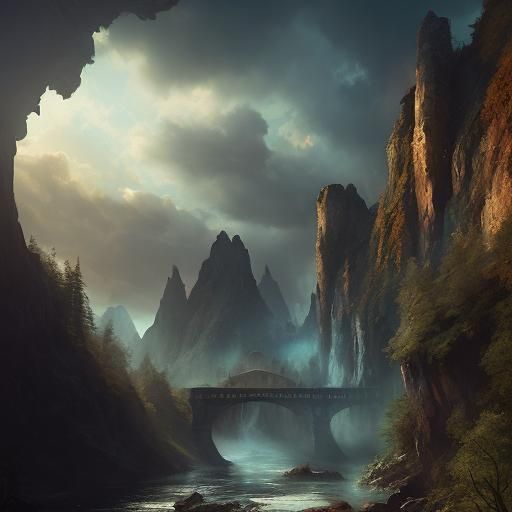 Boy in Clouds: Ethereal Matte Painting