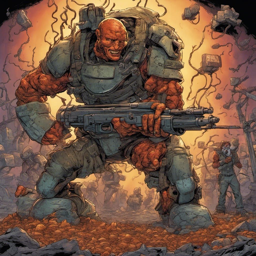 Comic Book Art Illustration in Mark Brooks Style