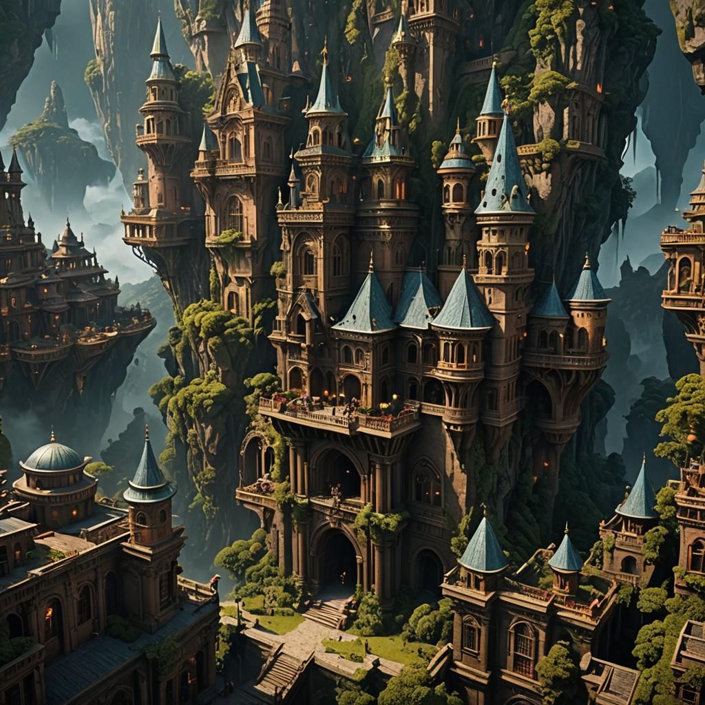 Dramatic Digital Matte Painting in Cinematic Style