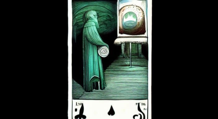 Mysterious Fortune Teller's Card of the Enigmatic Thief