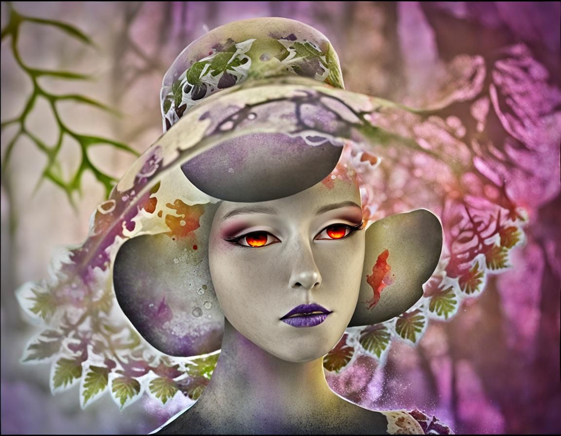 Living Plush Sculpture in Trompe L'Oeil Style