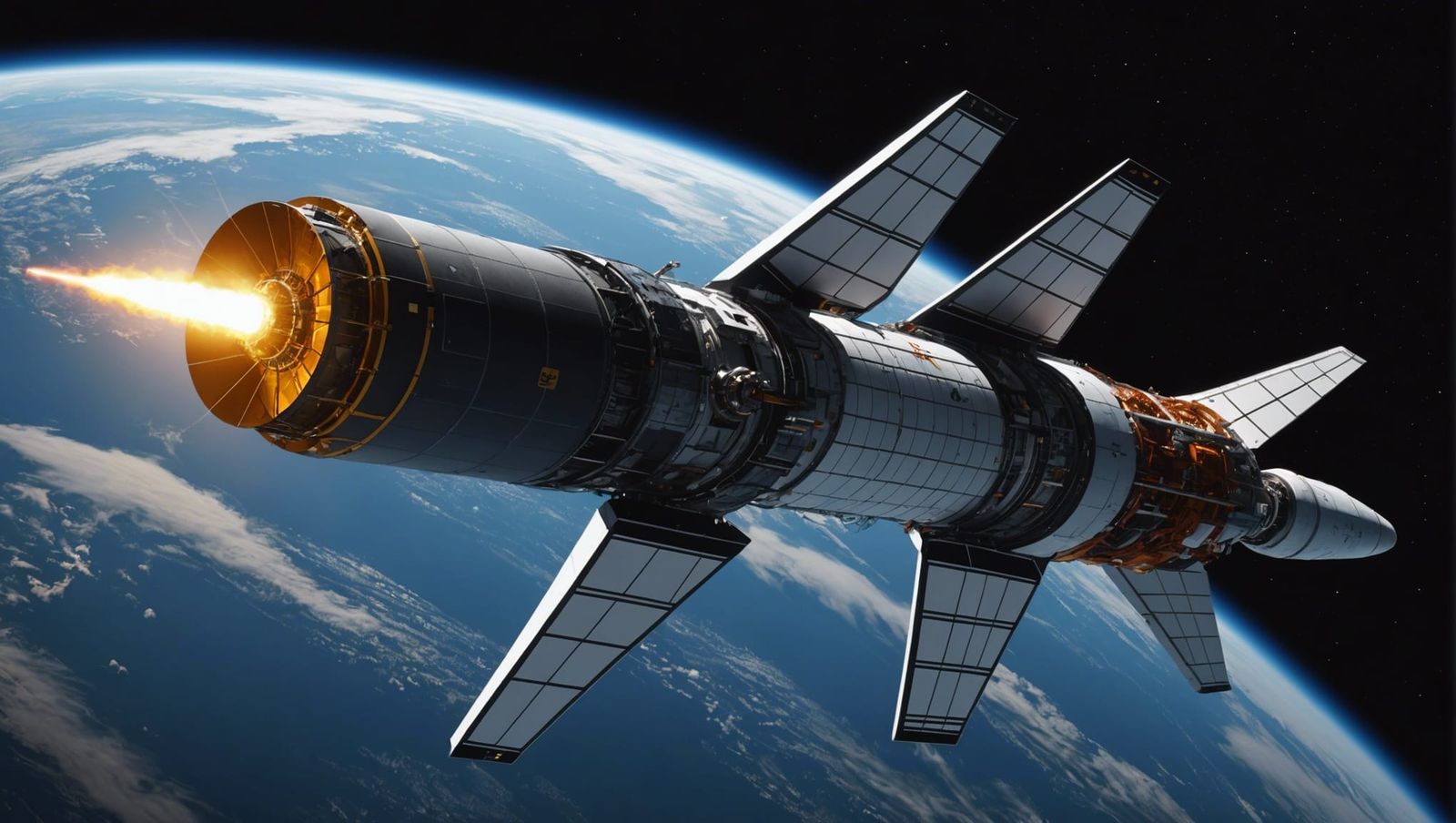 Nuclear-Powered Spacecraft with Plasma Propulsion