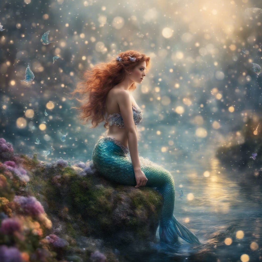 Ethereal Mermaids in Natural Light: Fantasy Photography