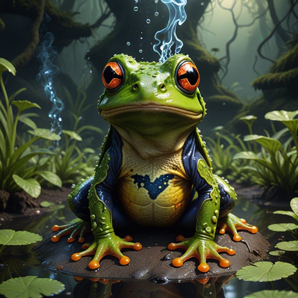 Enchanting Toxic Magic Frog