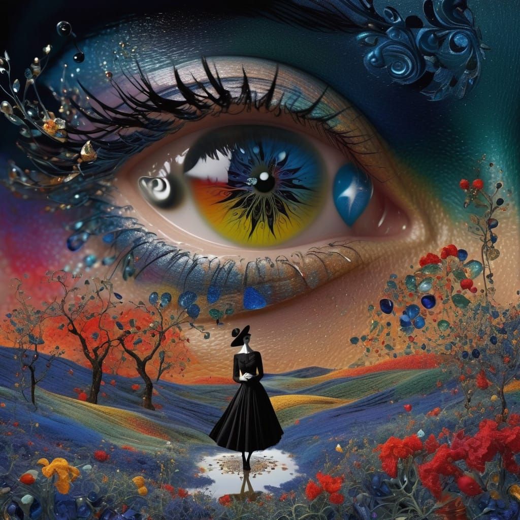 conviviality eyes darkly soft clothing 3D  fractal chromosha...