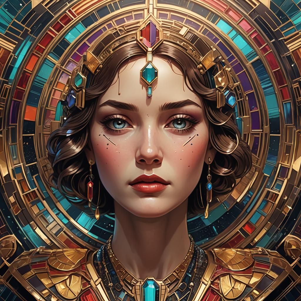 Art Deco High-End Video Player in Hyperrealistic Style