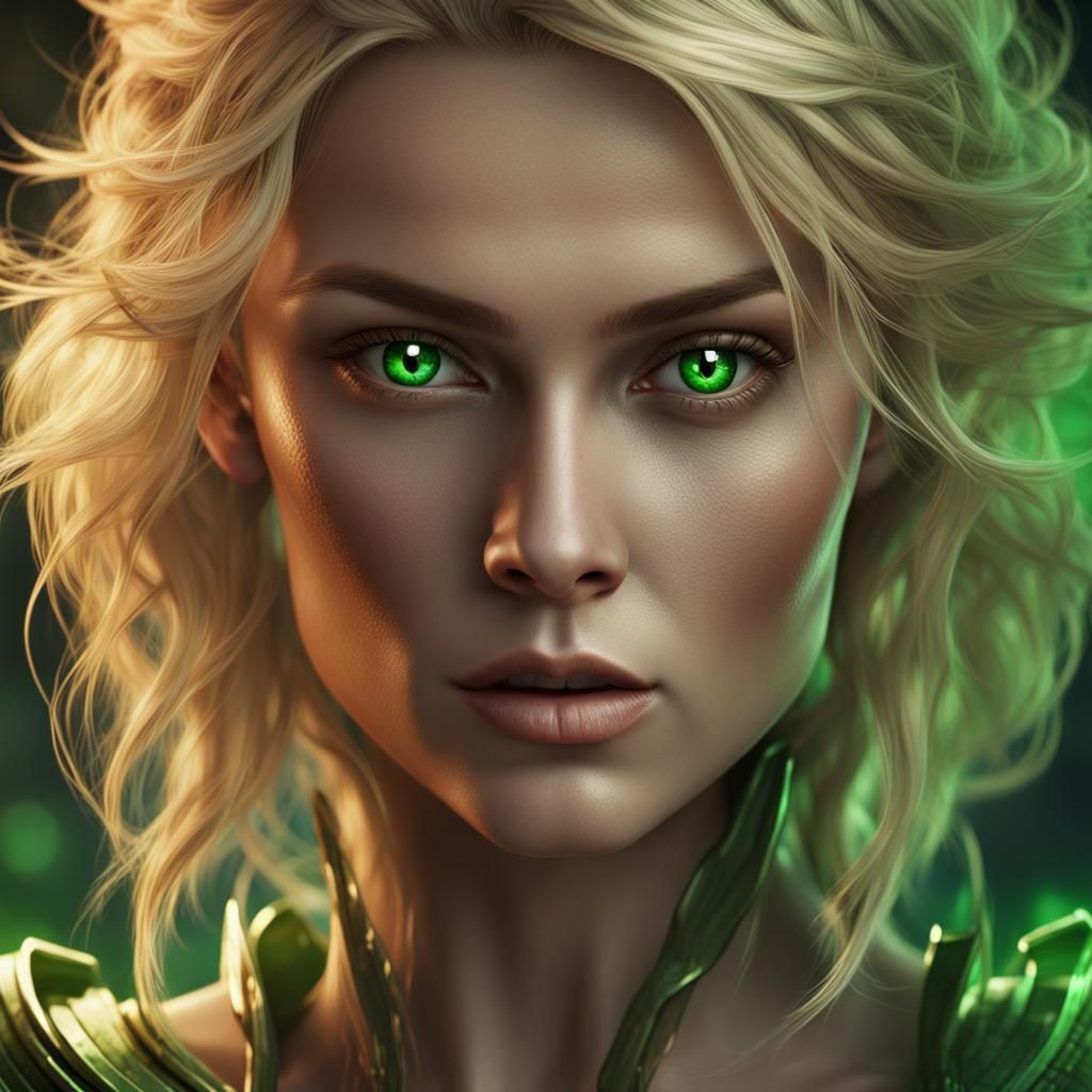 Heroic Blonde Woman: Fantasy Concept Art