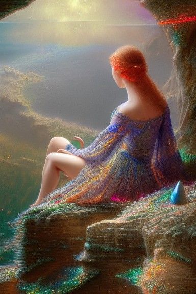 Infinite Abyss in Photorealistic Cosmic Art Style