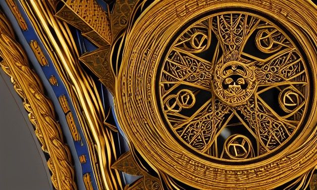 Intricate Protection Symbol in Hyperrealistic 3D