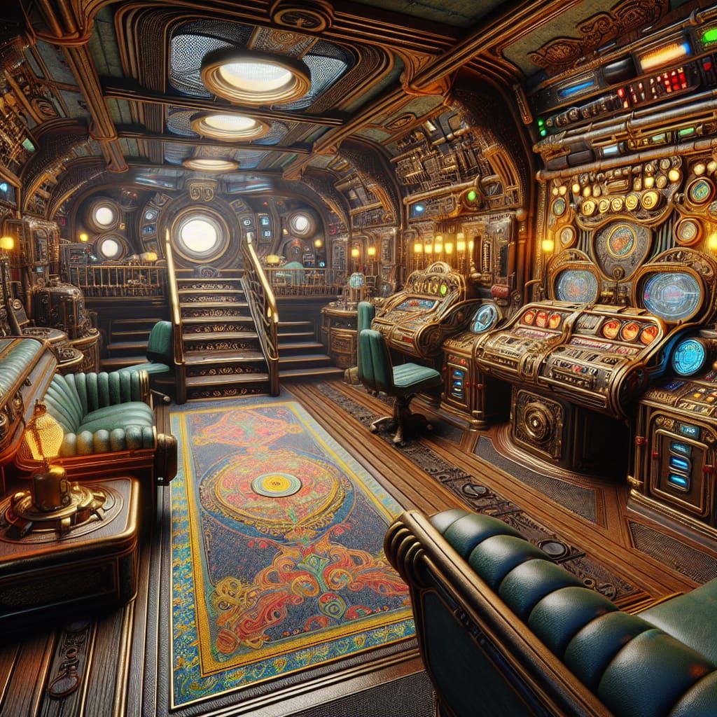 intergalactic submarine crew cabin
