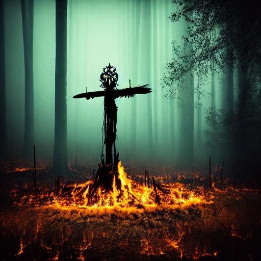 Angel Burning: A Surrealist Vision of Martyrdom