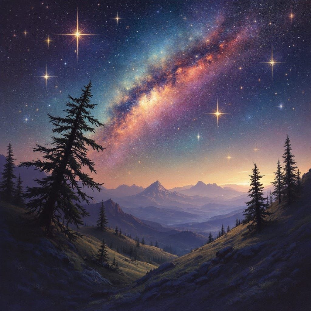 Celestial Waltz in Starlight