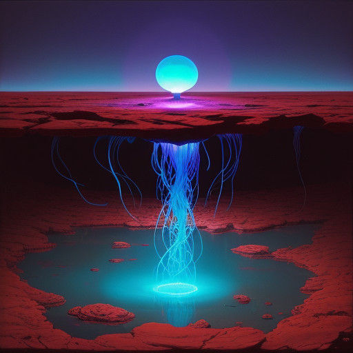 Ethereal Glow of Martian Jellyfish