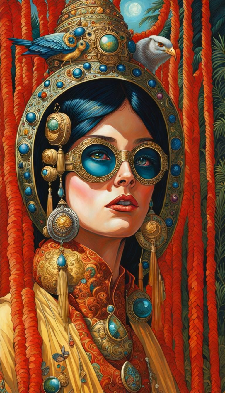 Surreal Fantasycore Image of Humans and Animals