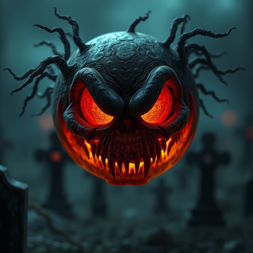 A emoji eerie scary Zdzisław Beksiński Gustav Doré style