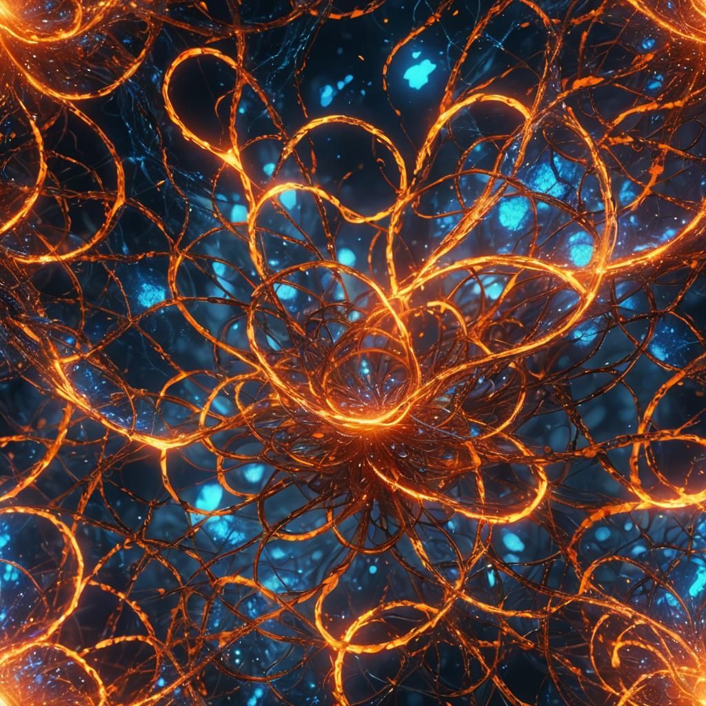 Mystical Realm: Infinity Loop with Crackling Energy