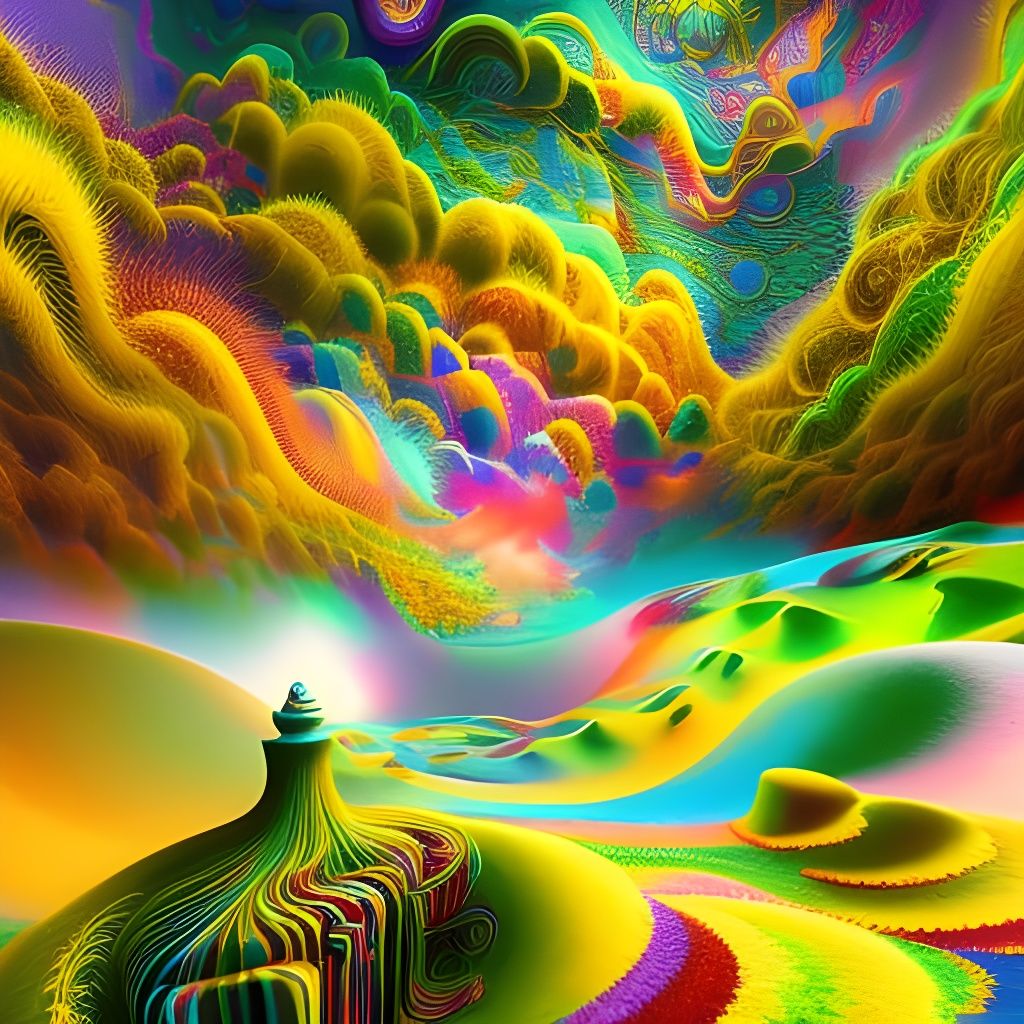 Surreal Synesthesia: A Trippy Ethereal Plane Experience
