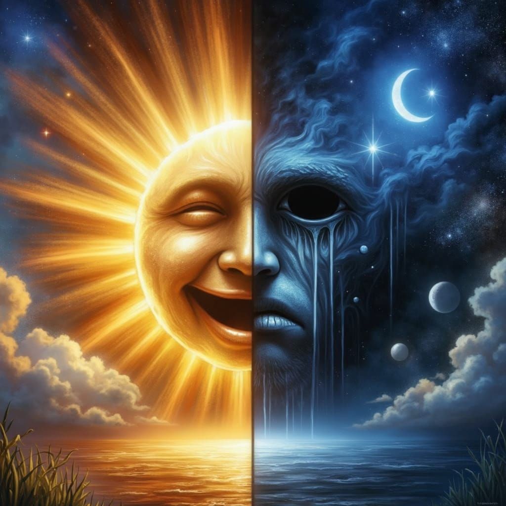 Epic Clash of Joy and Sorrow in a Surreal, Split-World Lands...