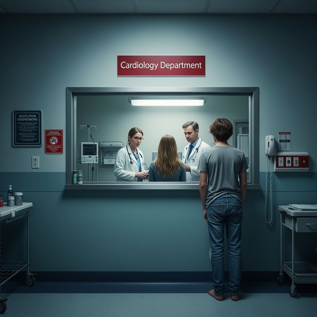 Hospital Emergency Room Scene in Illustrative Style