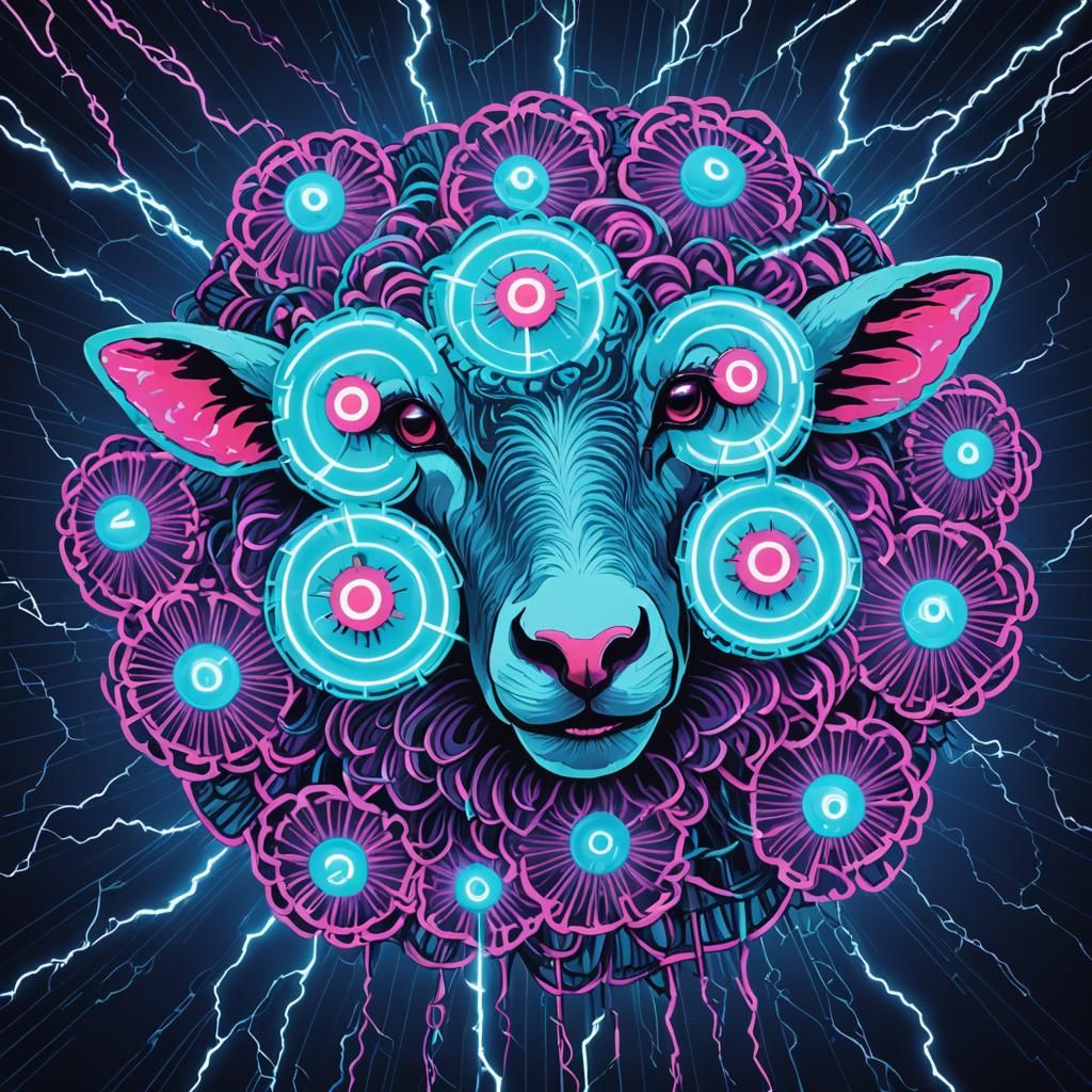 Electric Sheep AI Generated Image