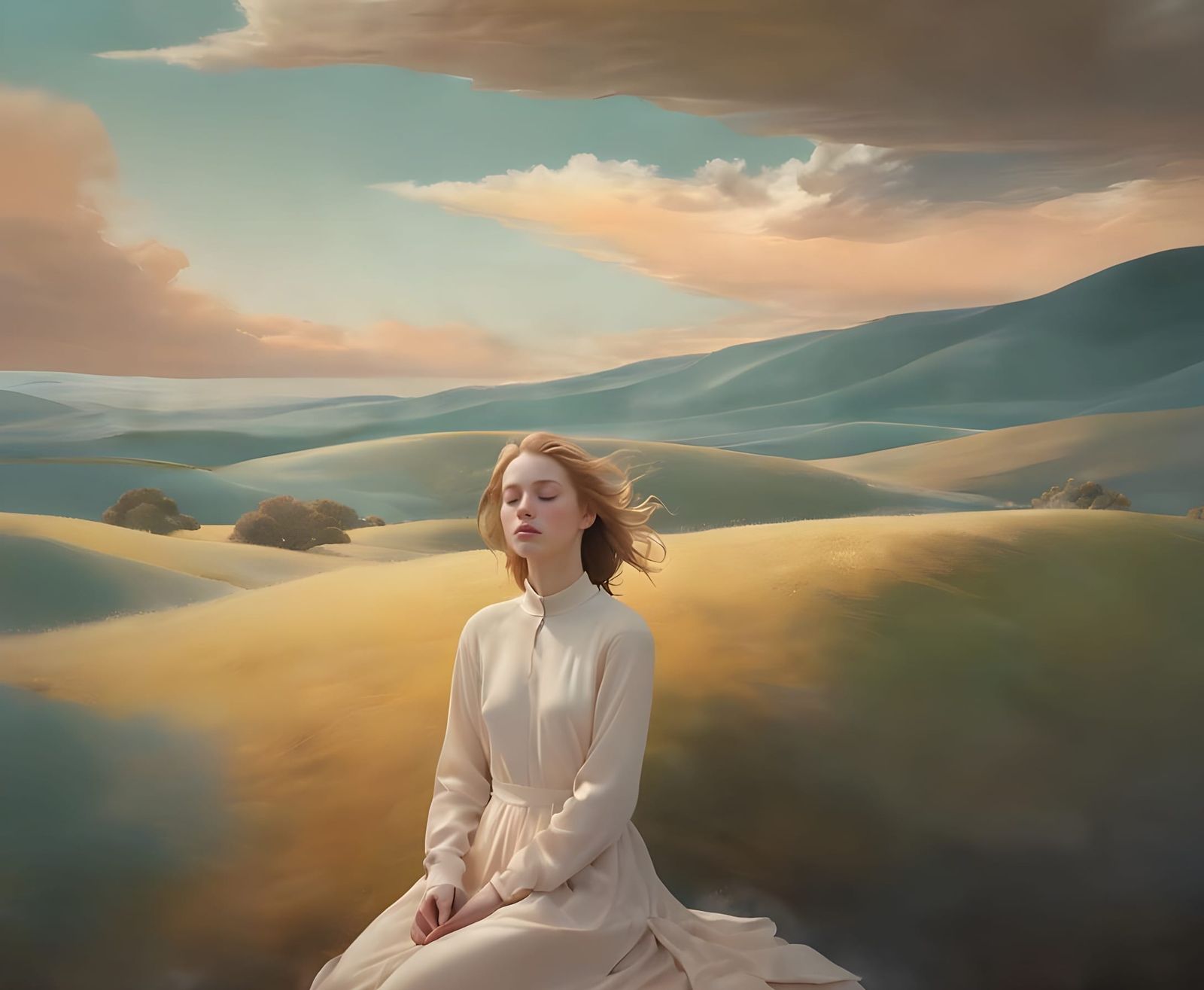 Dreamlike Surrealism in a Poetic Landscape